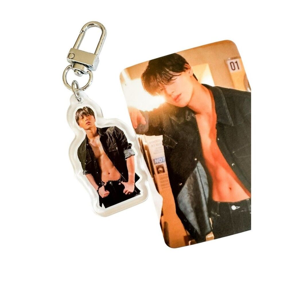 Choi SAN Golden Hour ATEEZ Atiny Keychain In Your Fantasy Abs Charm kawaii deco